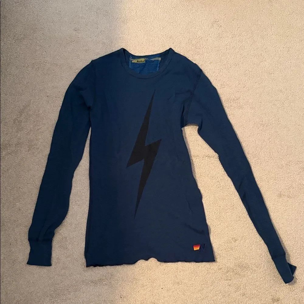 Aviator Nation Navy Long Sleeve Tee XS